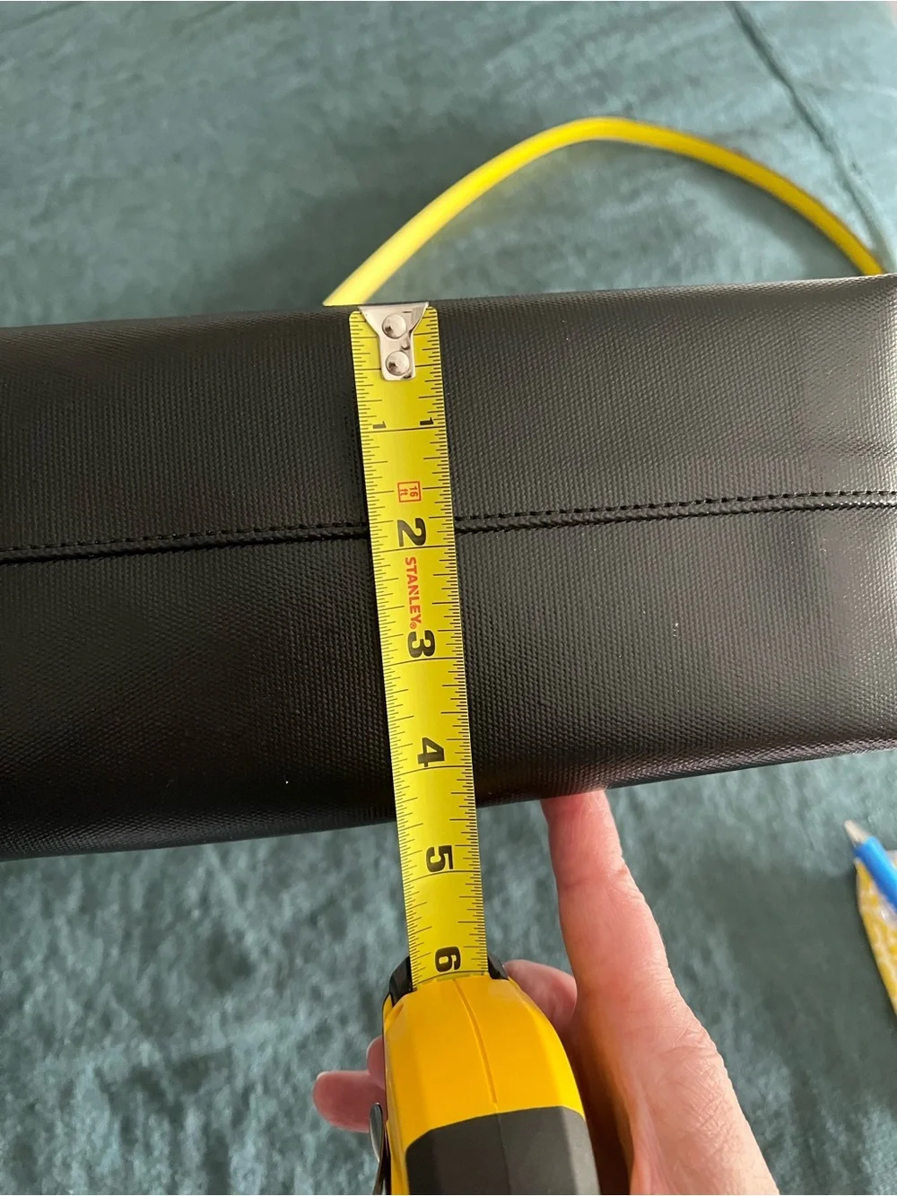 Frances Valentine canvas and leather tote
